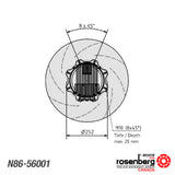 Rosenberg Plug EC / ECM fan with backward-curved impeller. GKHR 560-CIW.174.6IF (Model N86-56001)