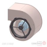 Rosenberg centrifugal AC Fan, Double inlet. DRAD 279-4K (Models C90-27966 / C90-27967)