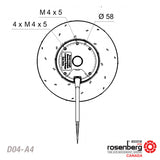 ECOFIT Backward-curved centrifugal fan (D04-A4 / 2RREA3 133x42R) 