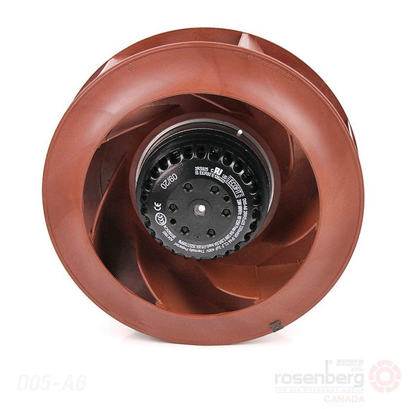 ECOFIT Backward-curved AC Fan, 2RREu25 220x45R (Model D05-A6)