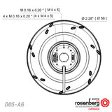 OEM Backward curved centrifugal AC fan (D05-A6 / 2RREu25 220x45R)