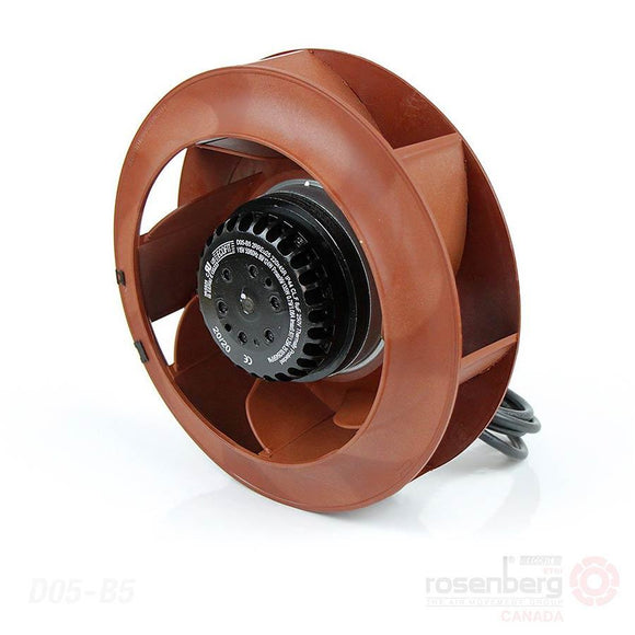 ECOFIT Backward-curved AC Fan, 2RREu25 220x45R (Model D05-B5) //!REPLACED BY MODEL U24-C4!//