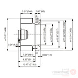 Rosenberg Plug fan with back-curved impeller.  DKHR 400-4SH.140.5FA (Model N62-40009)