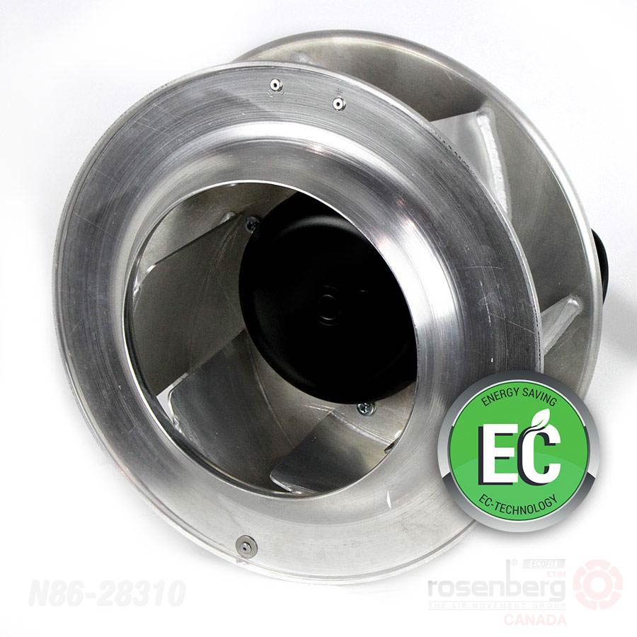 FUKA　Cross fan Ex 40 Rosenberg Plug Gen3 EC /ECM fan. GKHR 355-CIB.112.6FF IE
